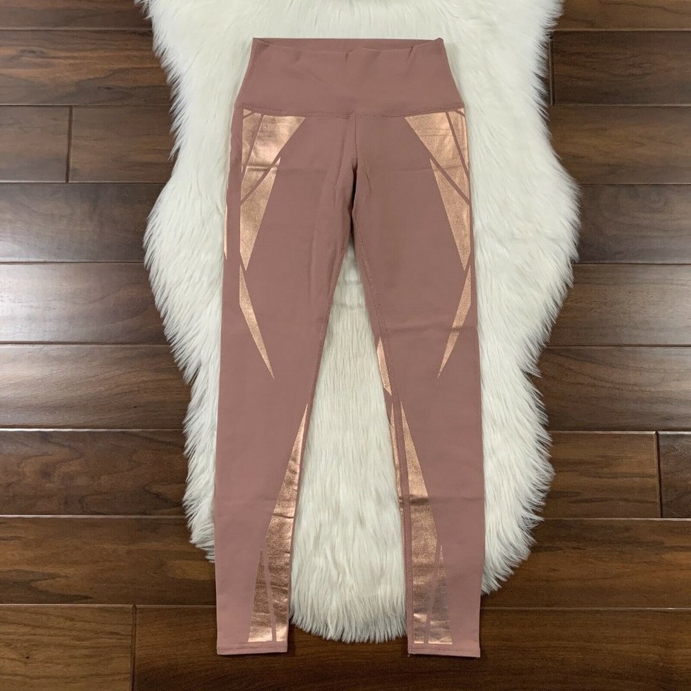 Alo Yoga Size Small Rosewater Gold Airbrush High Waist Leggings Pant